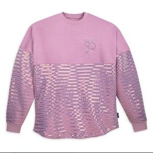 Disney WDW Adult Medium Spirit Jersey 50th Anniversary EARidescent Sequin